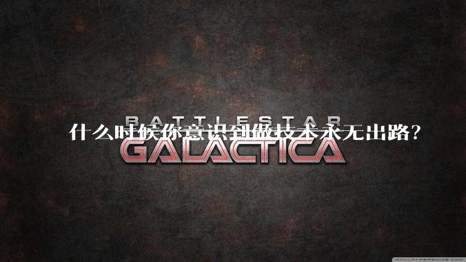 什么时候你意识到做技术永无出路？