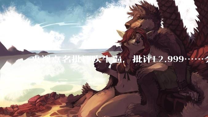 央视点名批评吹牛逼，批评L2.999……会被某法务部起诉吗？